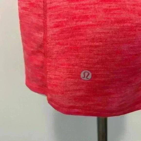 Lululemon Work The Circuit Tank Heathered Lush Coral Workout Top With Sports Bra - Picture 12 of 14